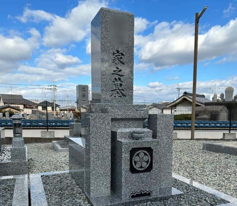 羽曳野市の建墓施工事例｜西川墓地・大島石（2023年6月） 施工後
