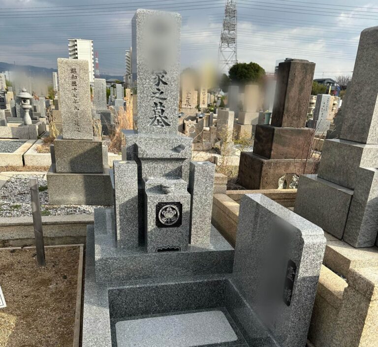 大阪市の建墓施工事例｜瓜破霊園（2024年5月） 施工後