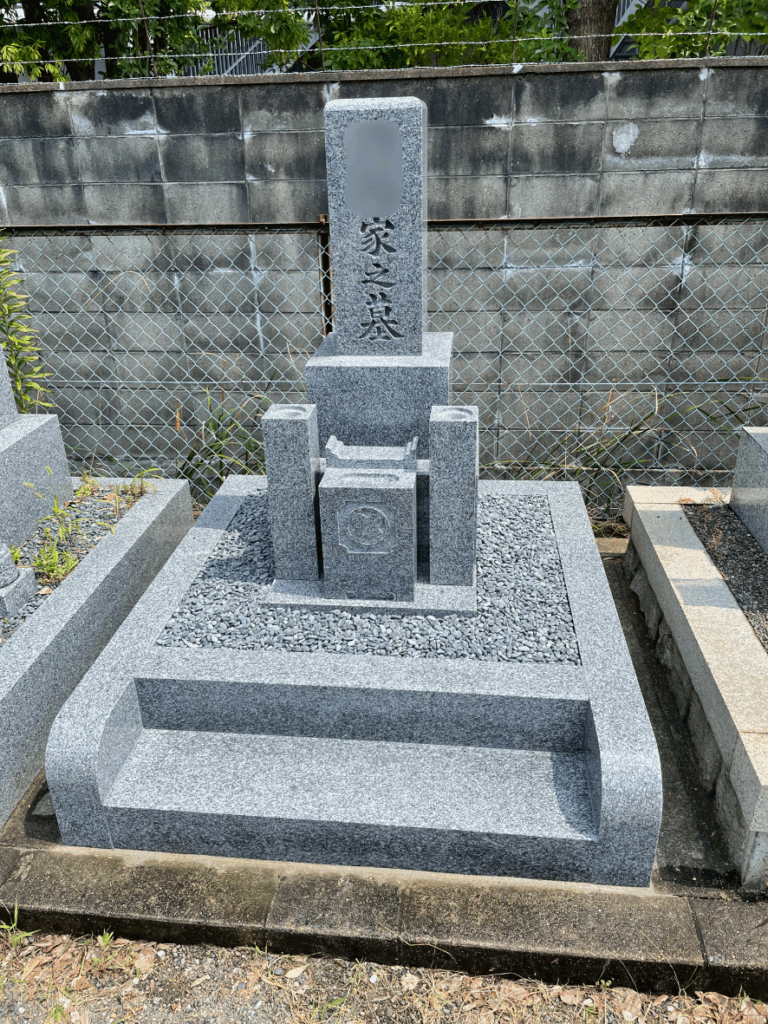 摂津市の建墓施工事例｜一津屋西墓地（2024年5月） 施工後