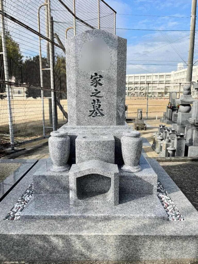 羽曳野市の建墓施工事例｜北宮大念仏墓地・真壁石（2024年6月） 施工後
