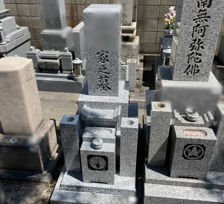 大阪市旭区の建墓施工事例｜森小路霊園（2024年9月） 施工後