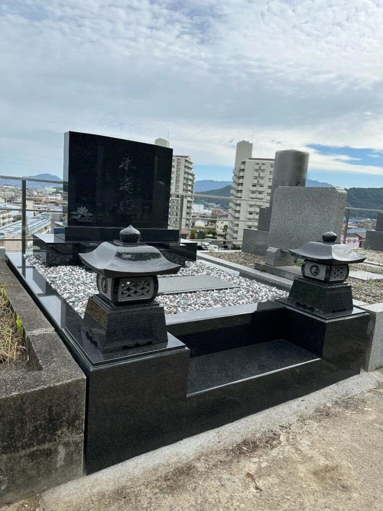 河内長野市の建墓施工事例｜原地区墓地（2024年11月） 施工後