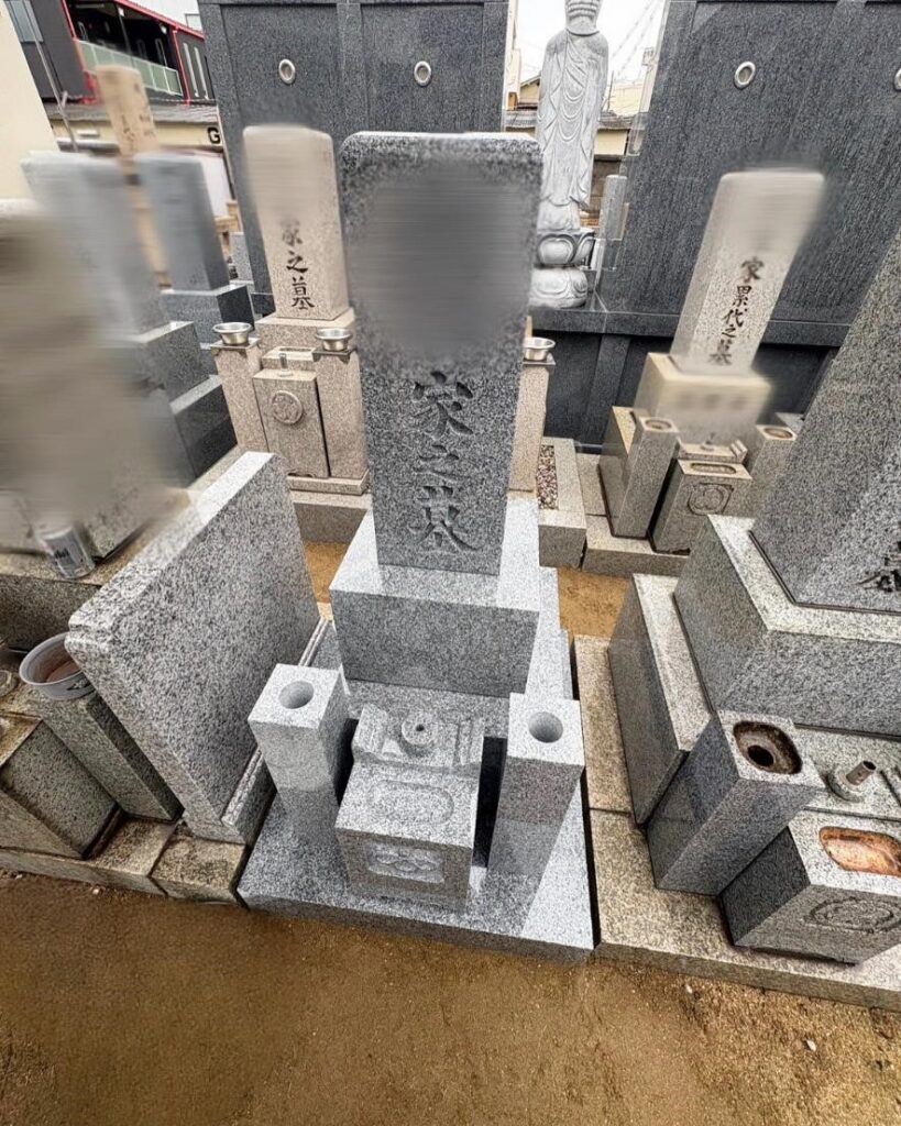 堺市の建墓施工事例｜光乗寺・大島石（2024年12月） 施工後