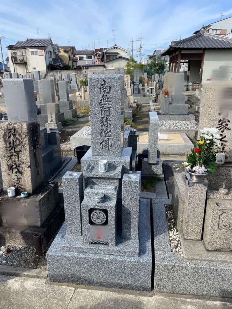 羽曳野市の建墓施工事例｜古市墓地（2025年1月） 施工後