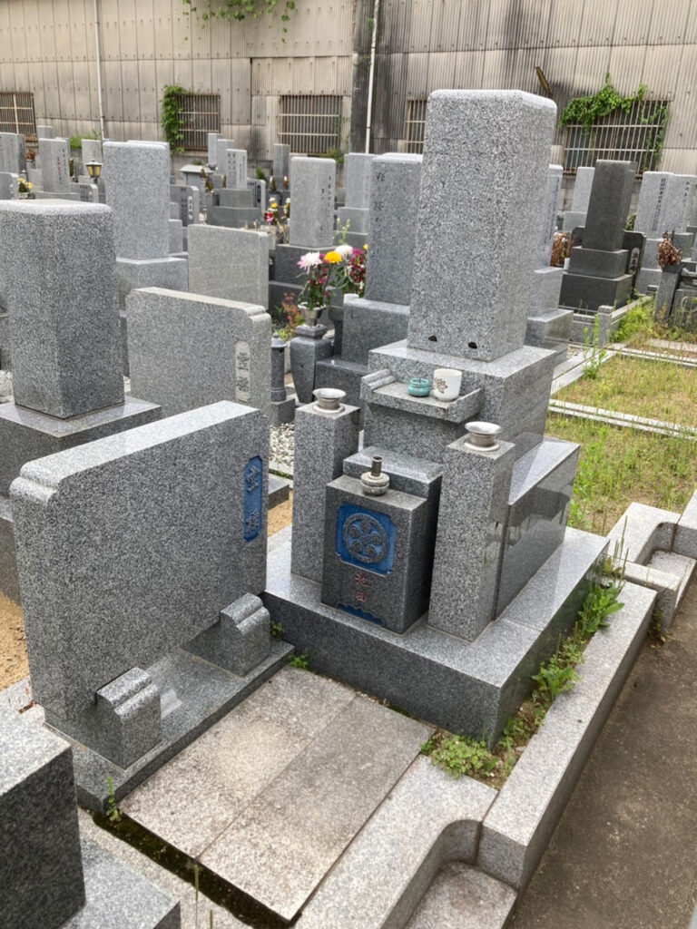 藤井寺市の墓じまい施工事例｜津堂共同墓地（2025年6月） 施工前