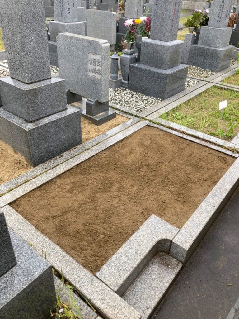 藤井寺市の墓じまい施工事例｜津堂共同墓地（2025年6月） 施工後