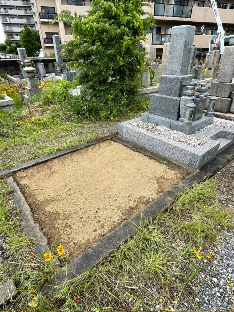吹田市の墓じまい施工事例｜有片山墓地（2025年6月） 施工後