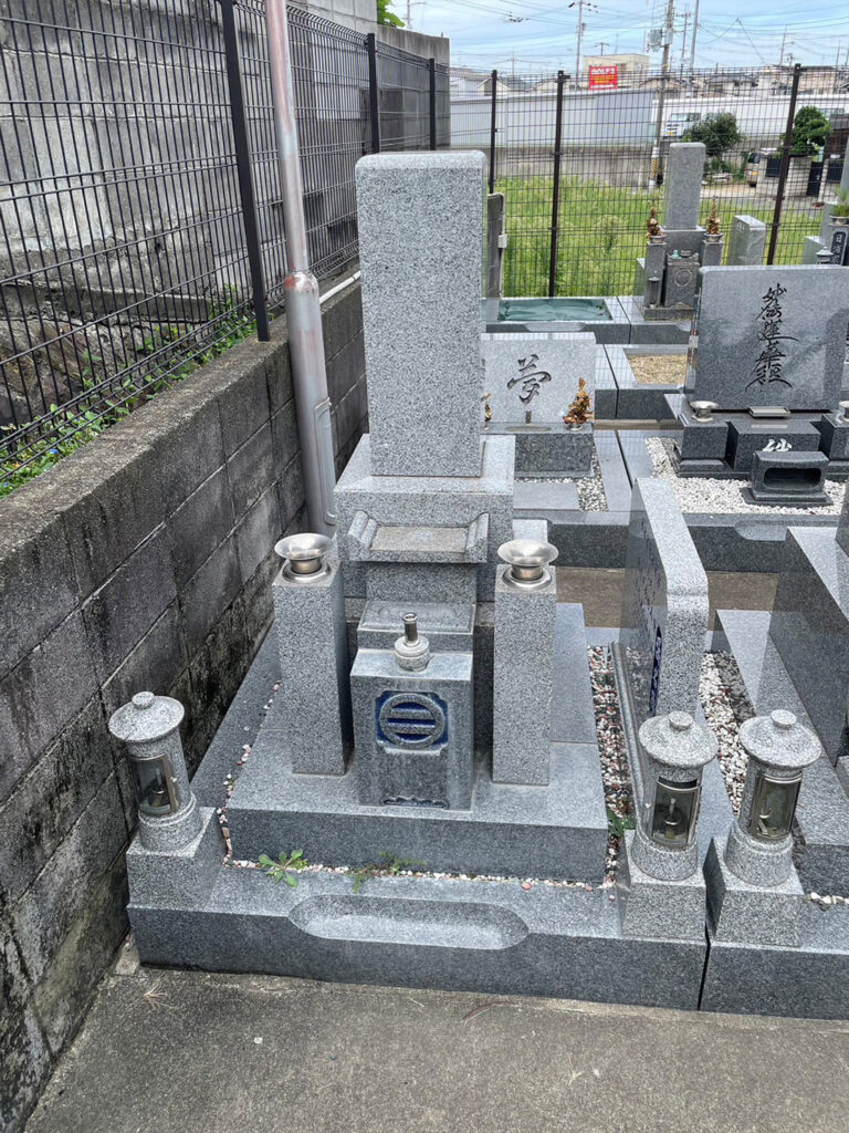 羽曳野市の墓じまい施工事例｜樫山墓地（2025年6月） 施工前