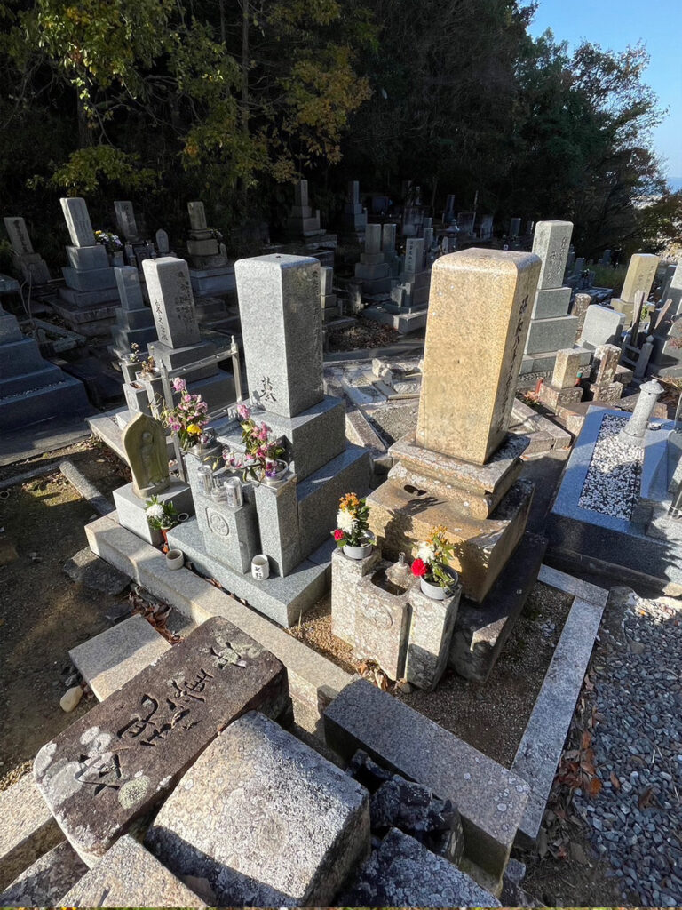 岬町の墓じまい施工事例｜泉南郡深日墓地（2025年6月） 施工前