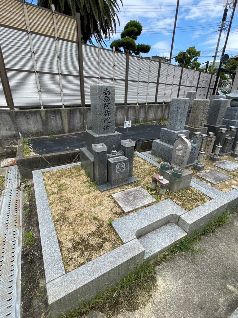 羽曳野市の墓じまい施工事例｜南島共同墓地（2025年6月） 施工前