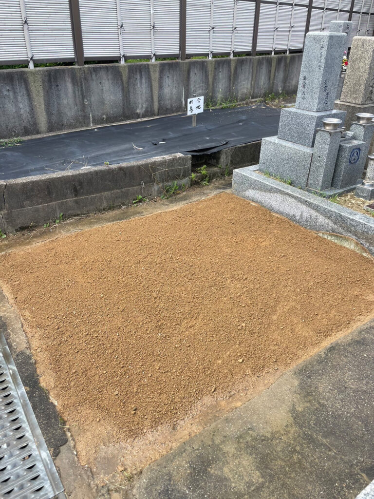 羽曳野市の墓じまい施工事例｜南島共同墓地（2025年6月） 施工後