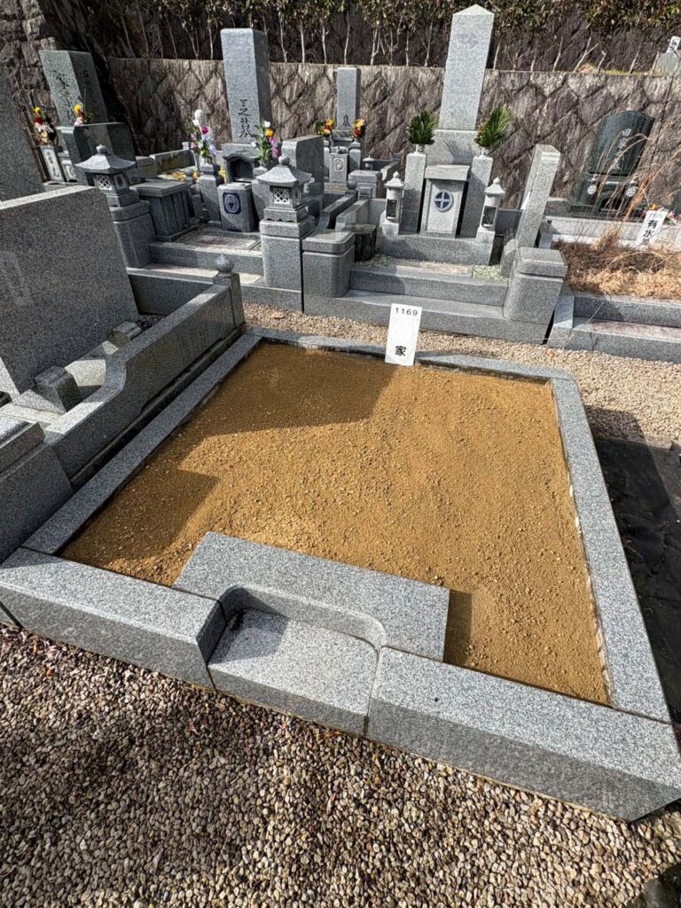 葛城市の墓じまい施工事例｜墓苑（2025年6月） 施工後