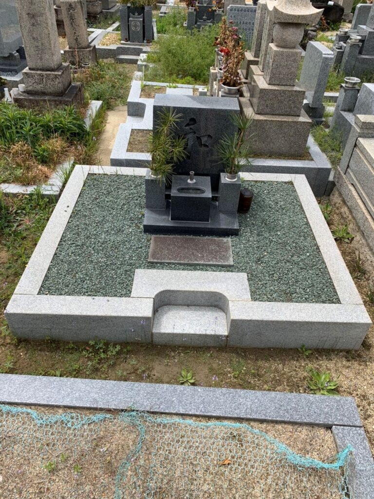 羽曳野市の墓じまい施工事例｜小土墓地（2025年9月14日） 施工前