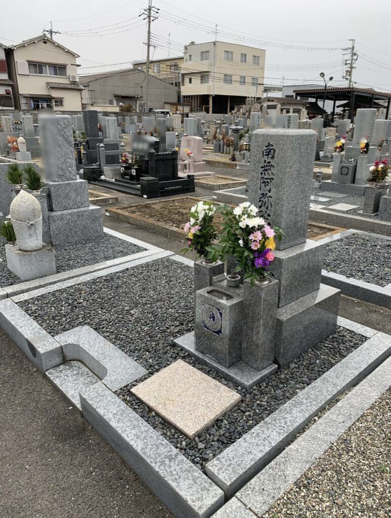 羽曳野市の墓じまい施工事例｜野霊園（2025年9月14日）-1 施工前