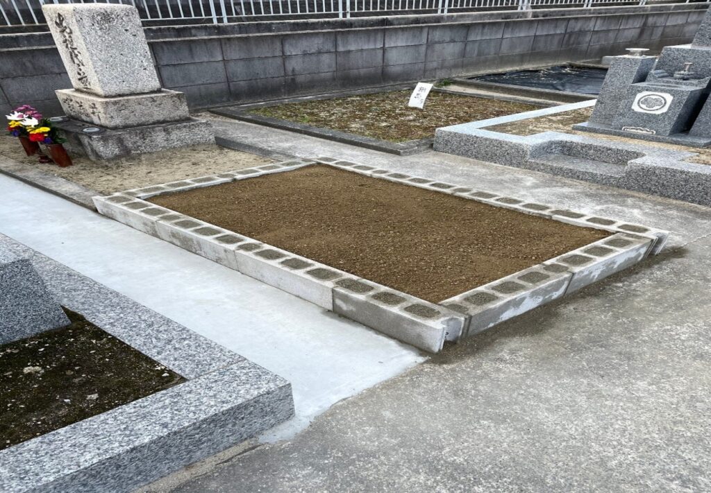松原市の墓じまい施工事例｜大堀墓地（2025年9月14日）-1 施工後