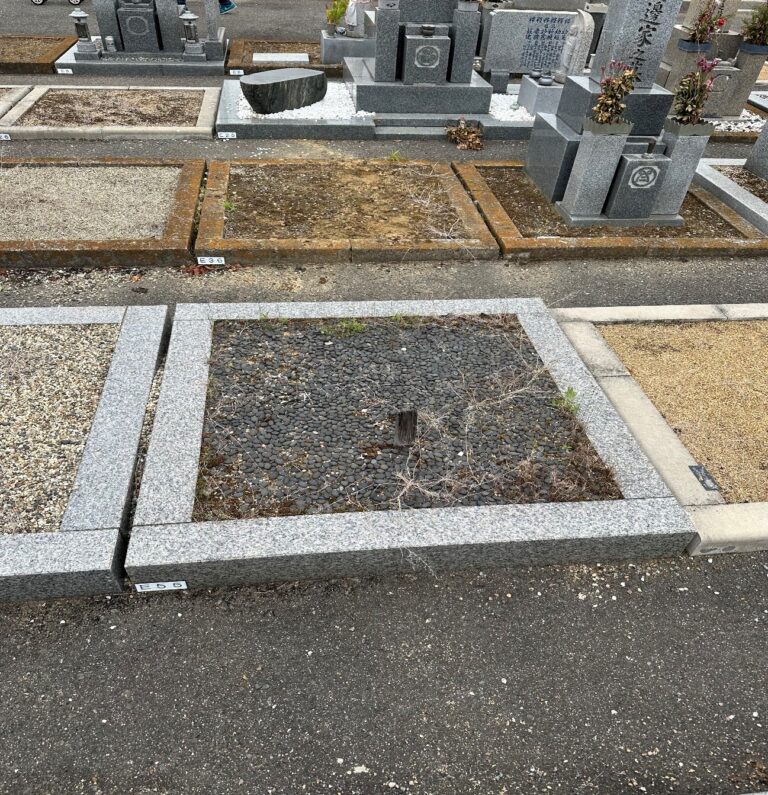 羽曳野市の墓じまい施工事例｜野霊園（2025年9月14日）-2 施工前