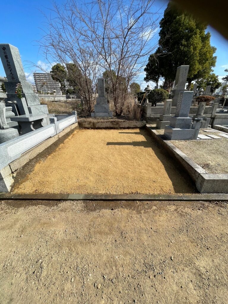 大阪市の墓じまい施工事例｜瓜破霊園（2025年9月） 施工後