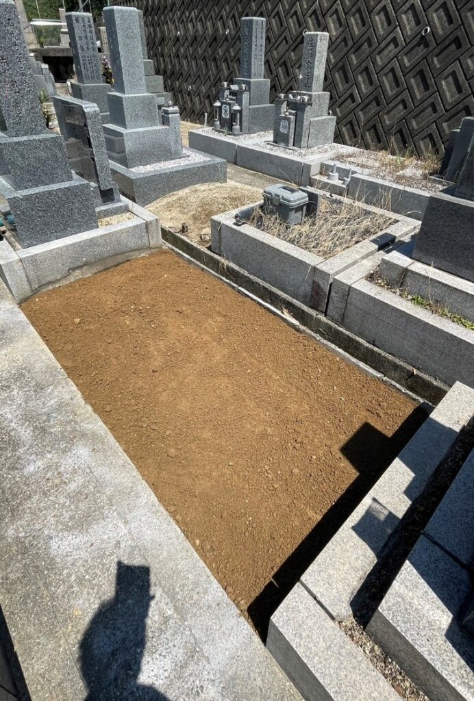 柏原市の墓じまい施工事例｜安堂太平寺墓地（2025年9月） 施工後