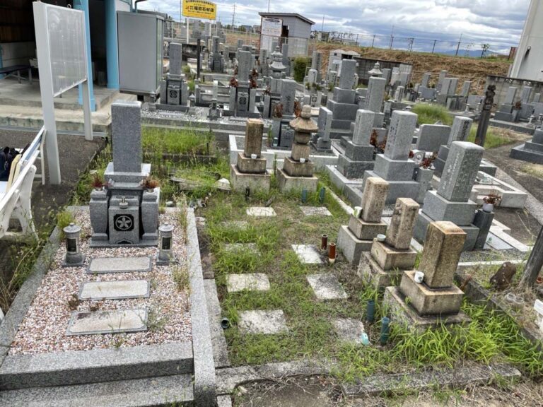 大阪狭山市の墓じまい施工事例｜狭山市池尻共同墓地（2025年9月） 施工前