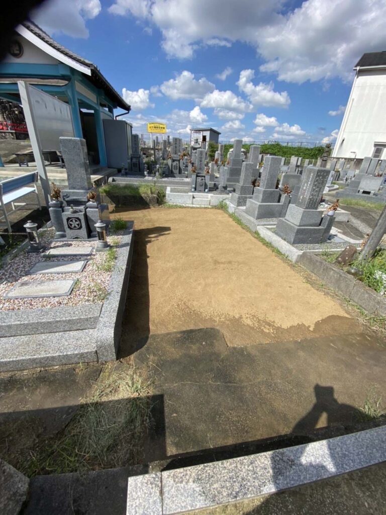 大阪狭山市の墓じまい施工事例｜狭山市池尻共同墓地（2025年9月） 施工後