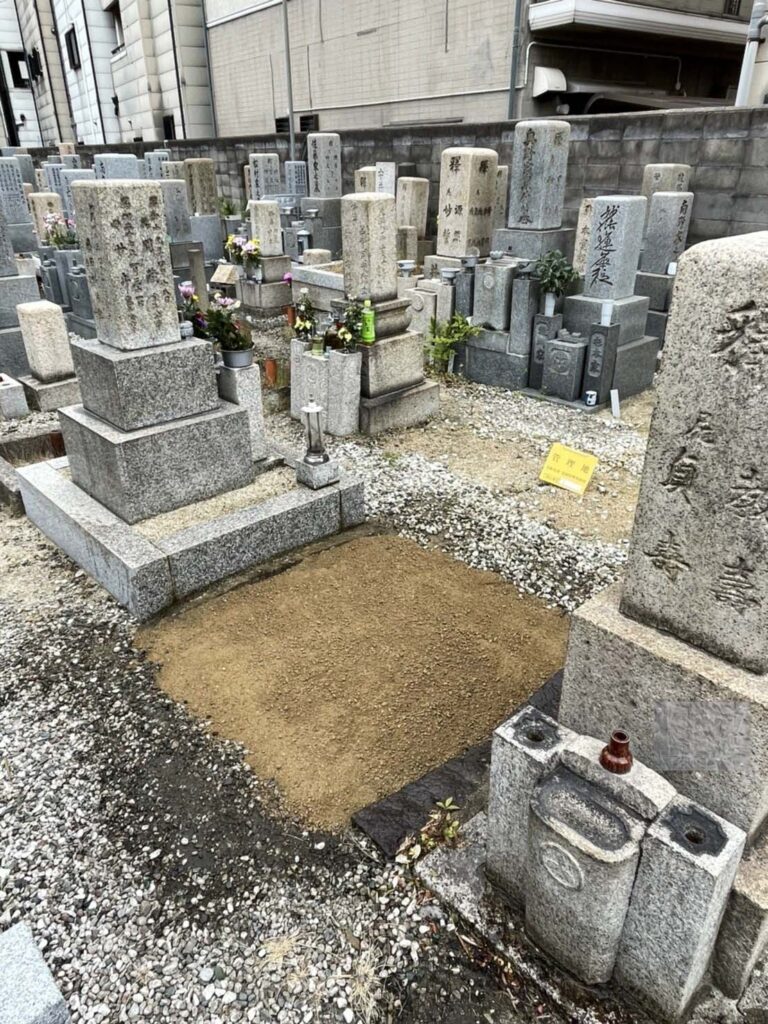 大阪市の墓じまい施工事例｜千躰霊園（2025年9月） 施工後