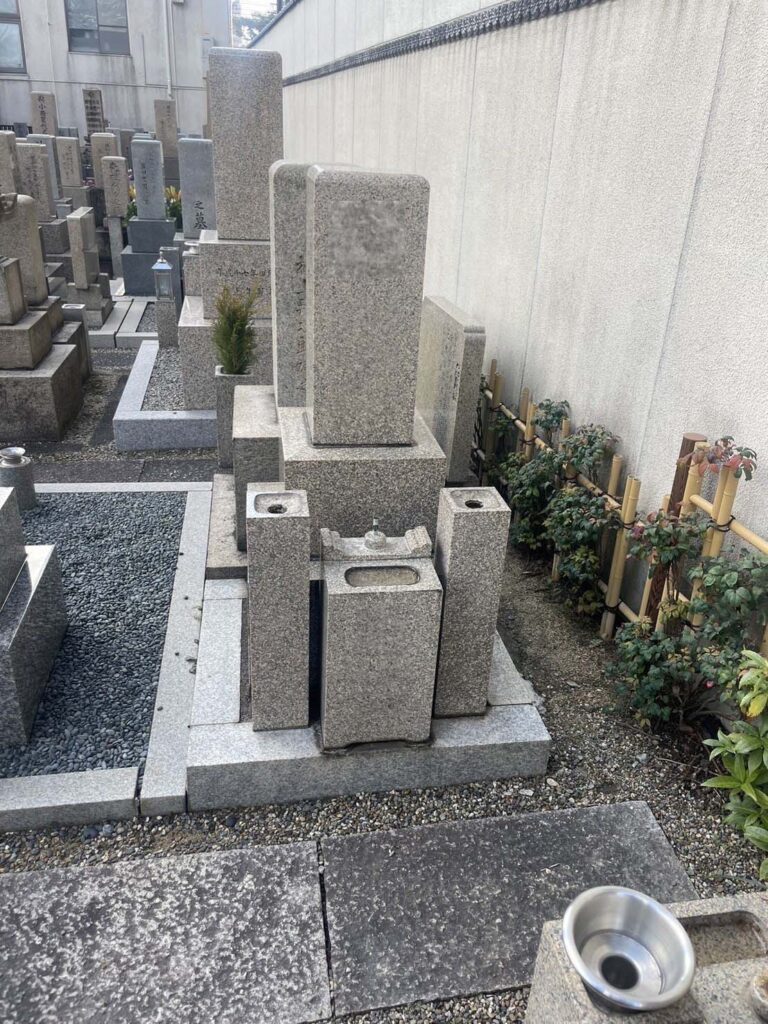 大阪市の墓じまい施工事例｜寺院墓地（2025年9月） 施工前