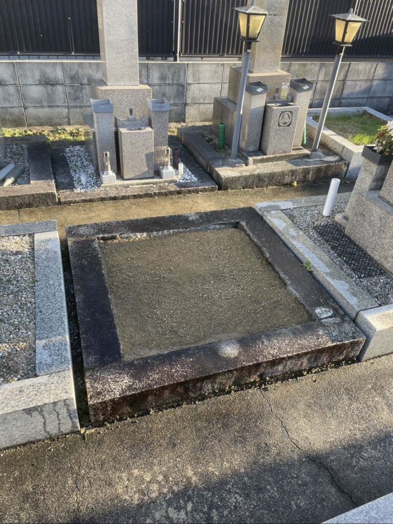 八尾市の墓じまい施工事例｜老原墓地（2025年9月） 施工後