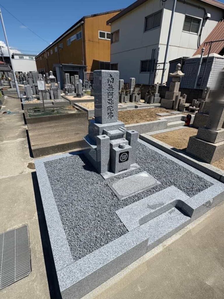 松原市の建墓施工事例｜新規建立（2025年10月11日）-1 施工後