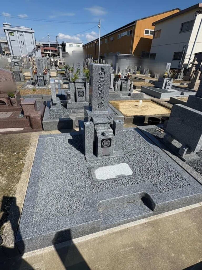 松原市の建墓施工事例｜新規建立（2025年10月11日） 施工後