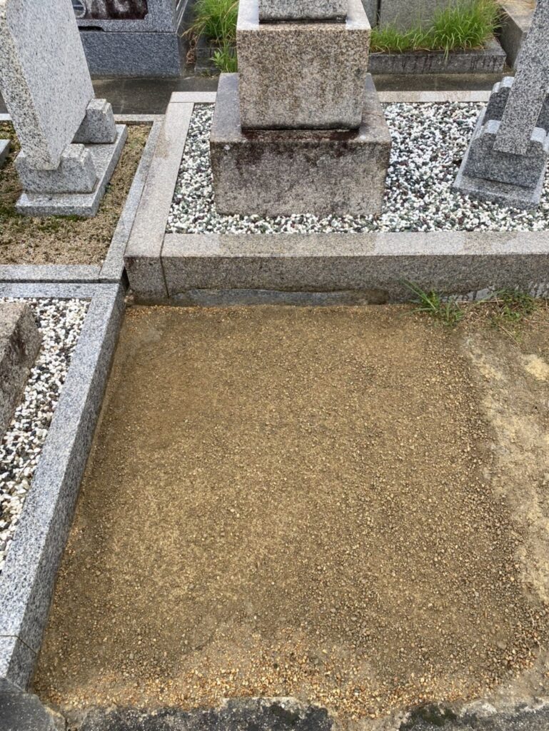 藤井寺市の墓じまい施工事例｜藤井寺共同墓地（2025年11月） 施工後