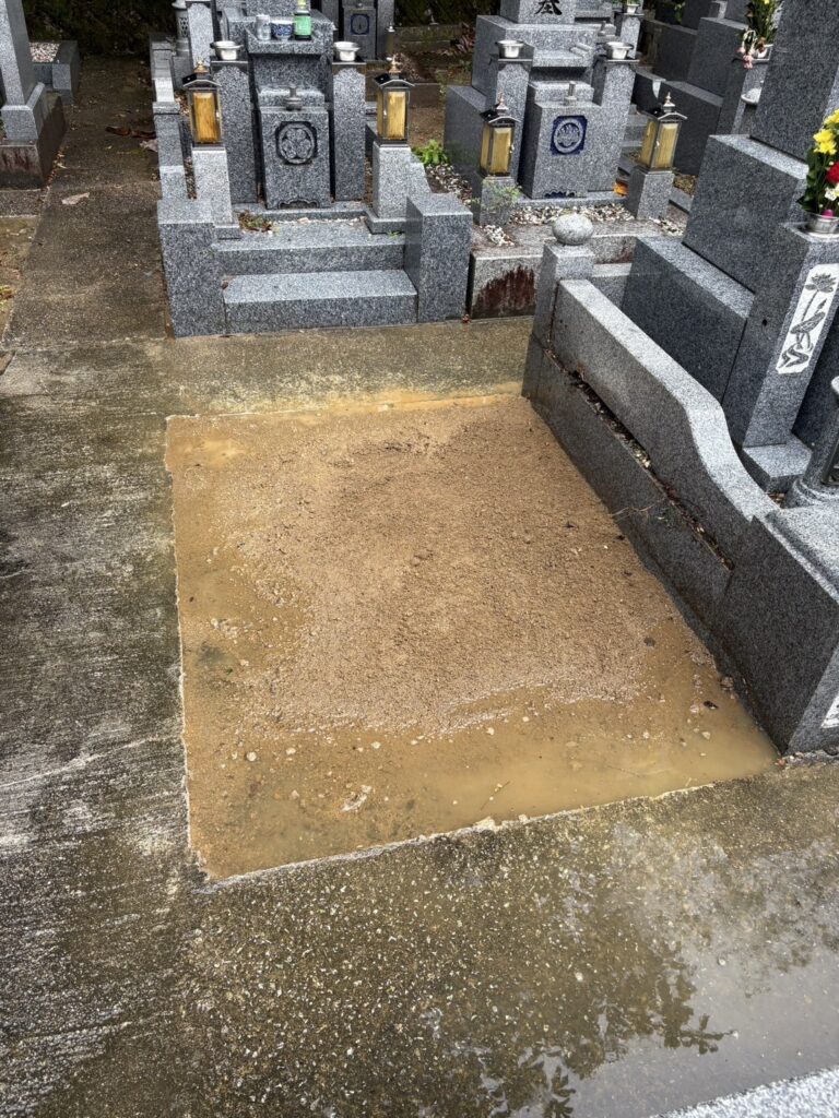 河内長野市の墓じまい施工事例｜河内長野中央霊園（2025年11月19日） 施工後