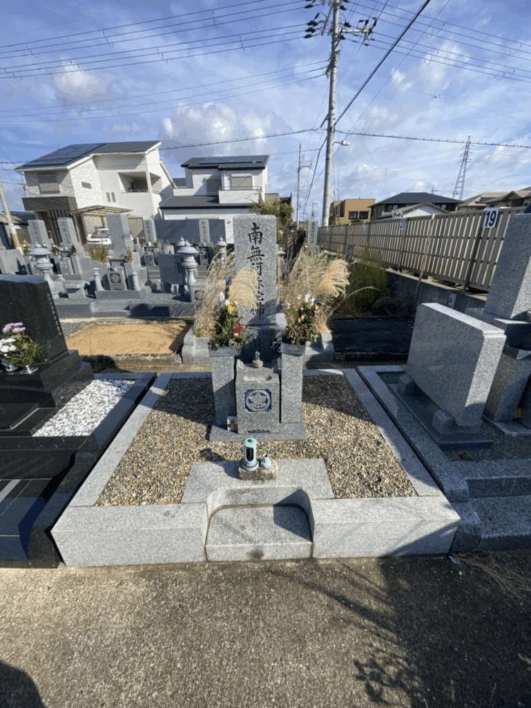 羽曳野市の墓じまい施工事例｜小土墓地（2025年11月） 施工前