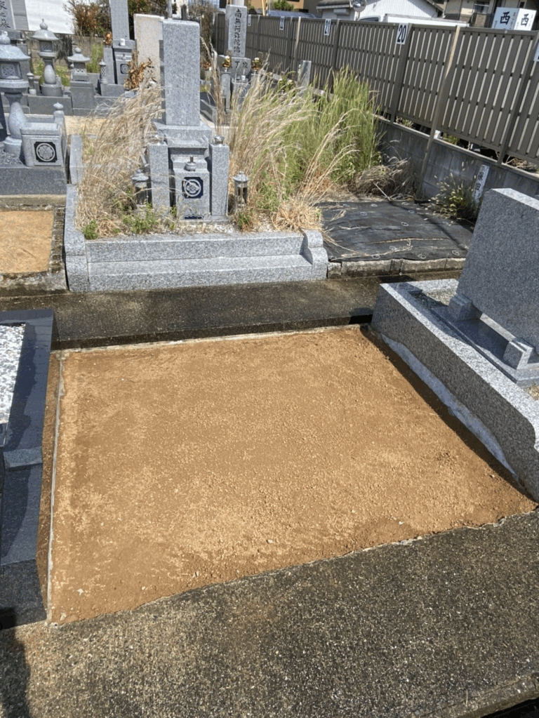 羽曳野市の墓じまい施工事例｜小土墓地（2025年11月） 施工後