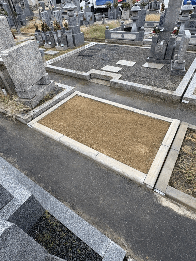 羽曳野市の墓じまい施工事例｜野霊園（2025年11月） 施工後