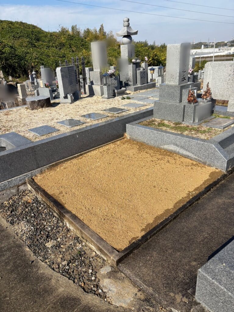 和泉市の墓じまい施工事例｜平井・黒石・国分三町墓地（2026年1月） 施工後