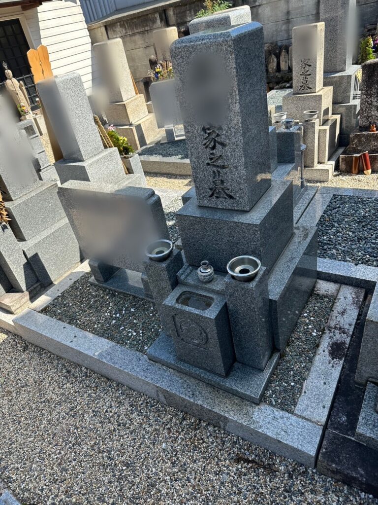 奈良市の墓じまい施工事例｜奈良県寺院墓地（2026年1月） 施工前
