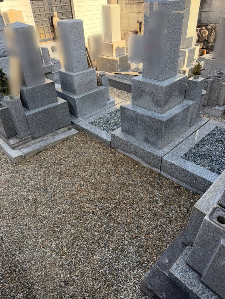奈良市の墓じまい施工事例｜奈良県寺院墓地（2026年1月） 施工後