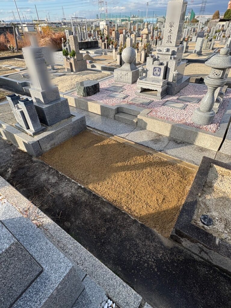 松原市の墓じまい施工事例｜三宅霊園（2026年1月） 施工後