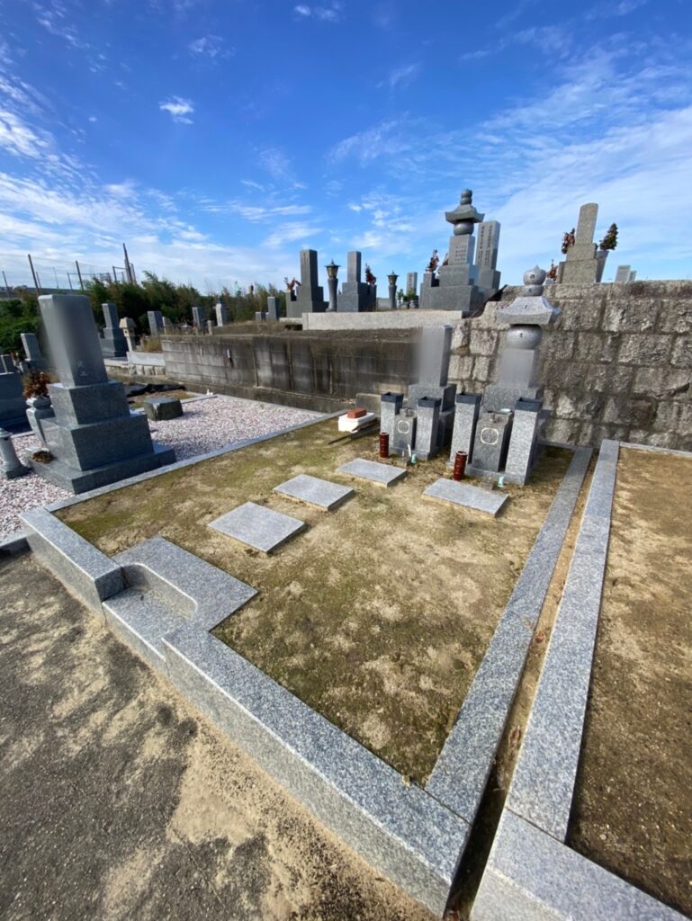 堺市美原区の墓じまい施工事例｜多治井墓地（2026年1月） 施工前