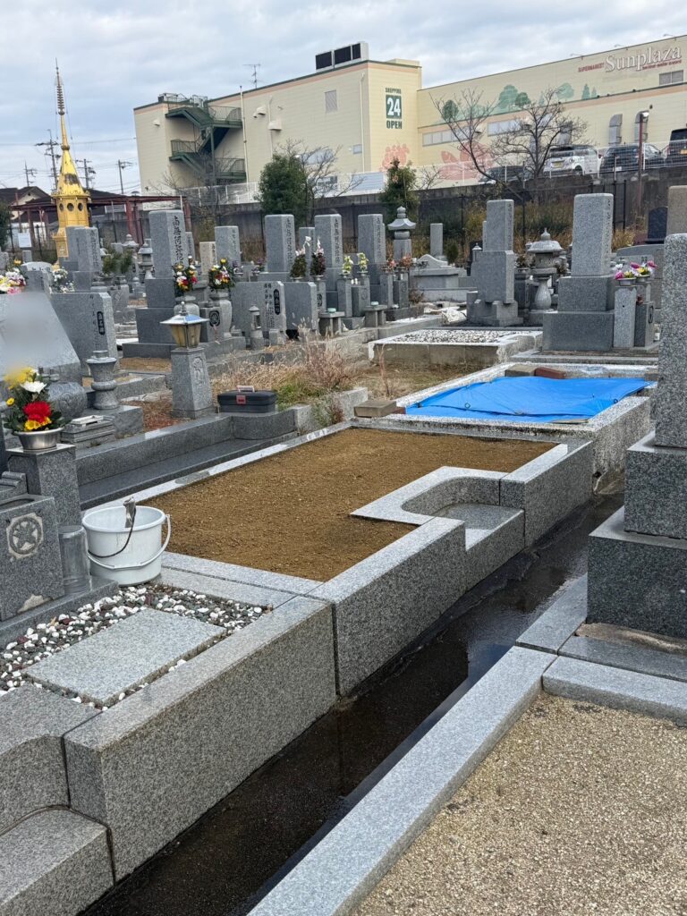 羽曳野市の墓じまい施工事例｜向野御苑（2026年1月） 施工後