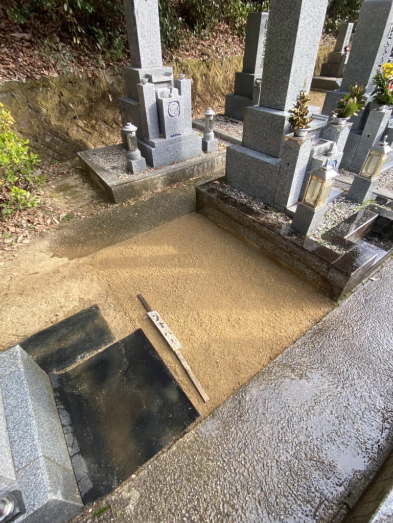 河内長野市の墓じまい施工事例｜河内長野中央霊園（2026年3月） 施工後