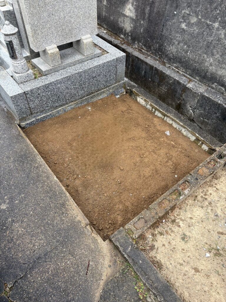 松原市の墓じまい施工事例｜上田墓地（2026年3月） 施工後