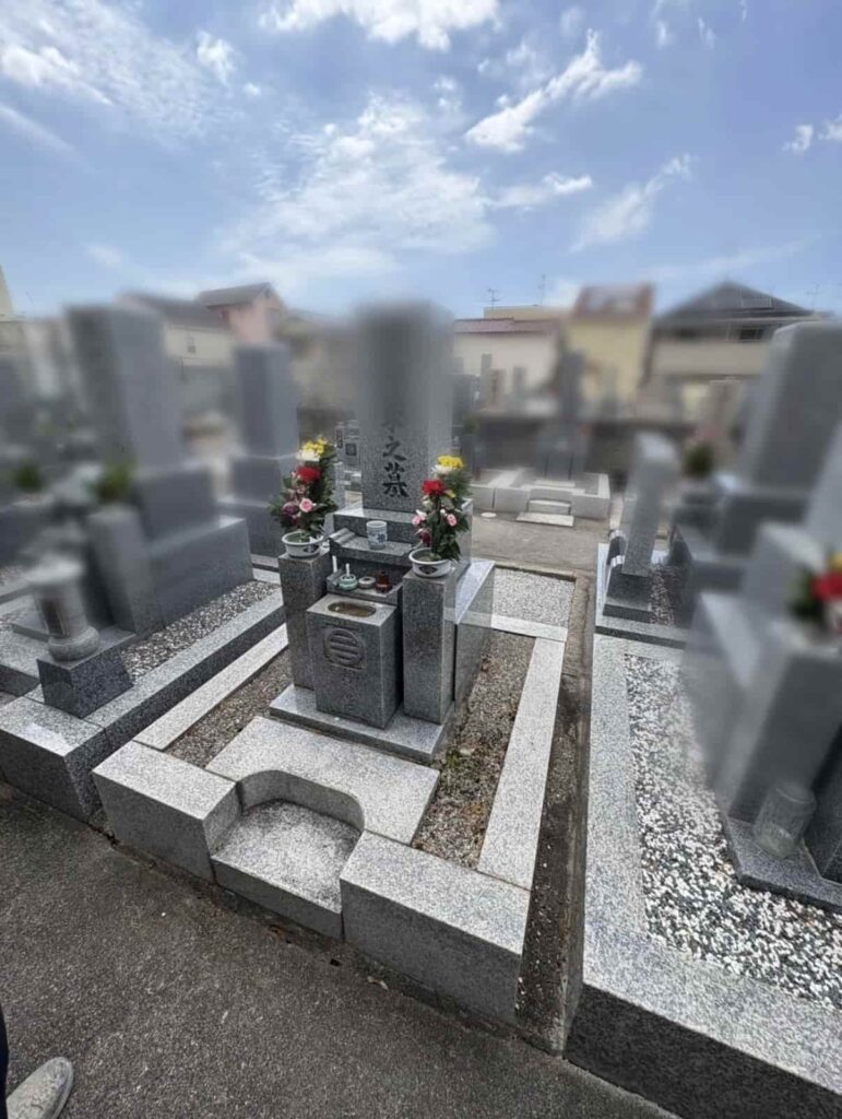 八尾市の墓じまい施工事例｜刑部・柏村（2026年6月） 施工前