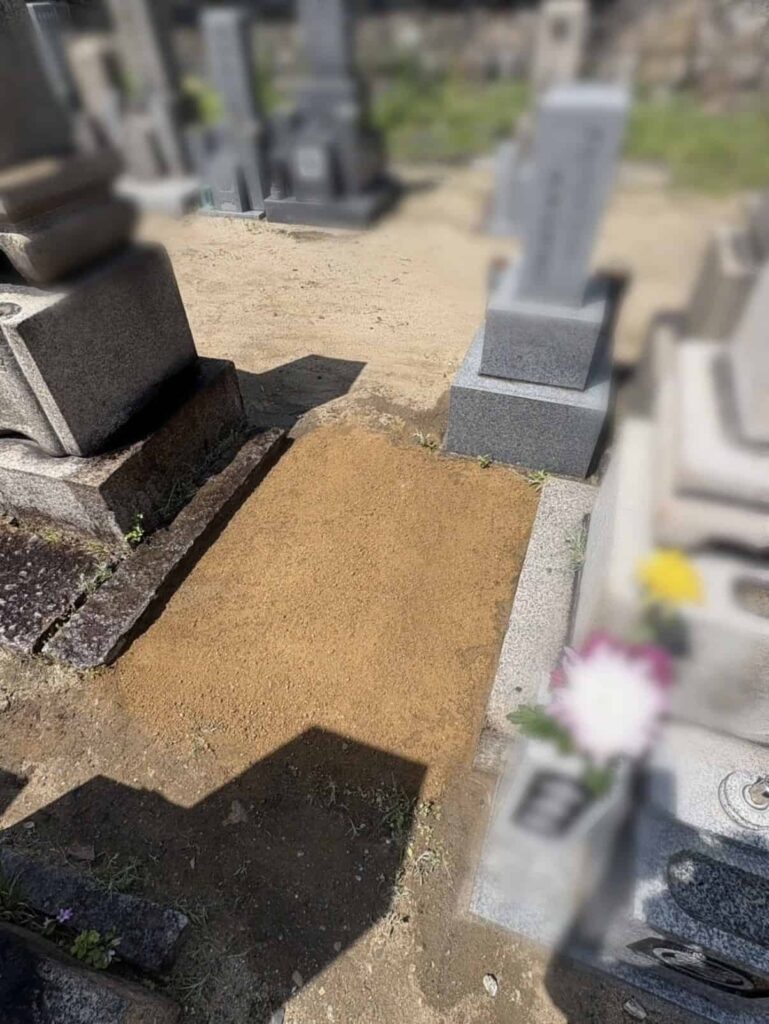 大阪市の墓じまい施工事例｜寺院墓地（2026年6月） 施工後