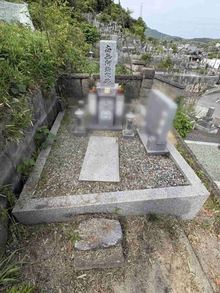 対応エリアの墓じまい施工事例｜泉南郡共同墓地（2026年6月） 施工前