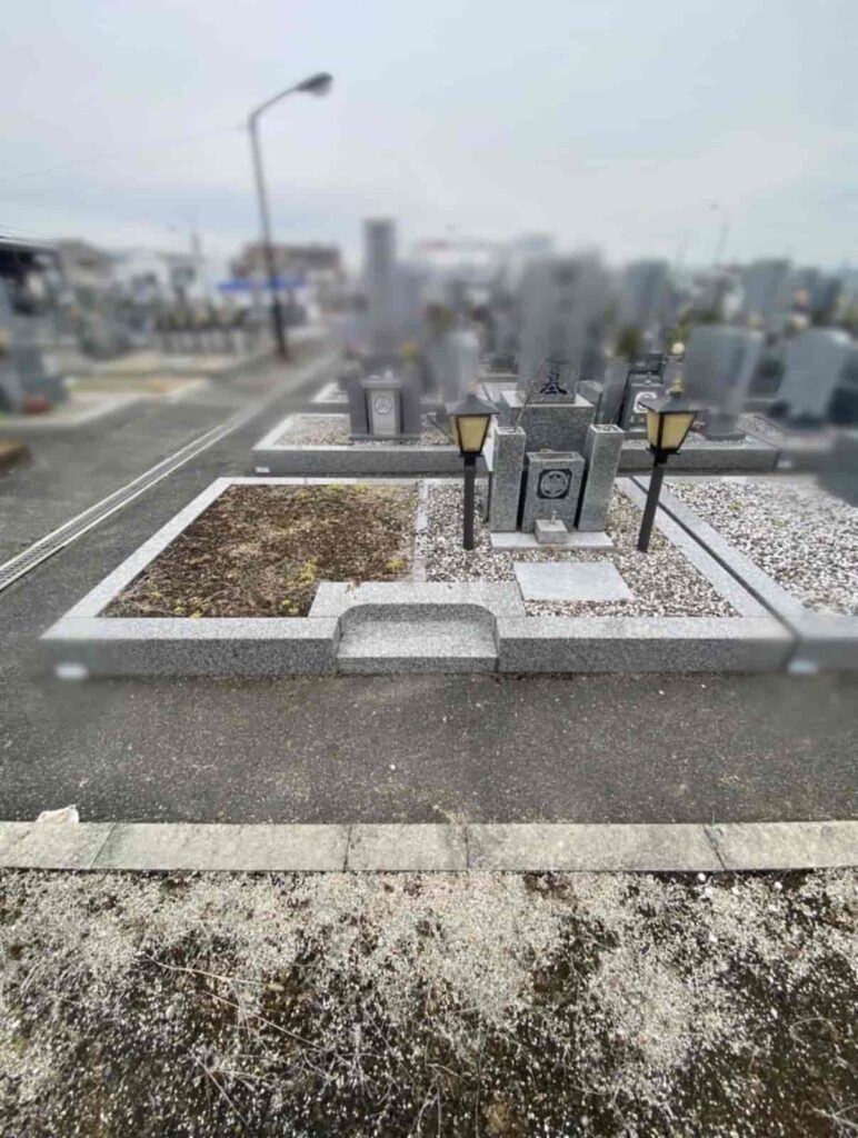 羽曳野市の墓じまい施工事例｜野霊園（2026年6月） 施工前