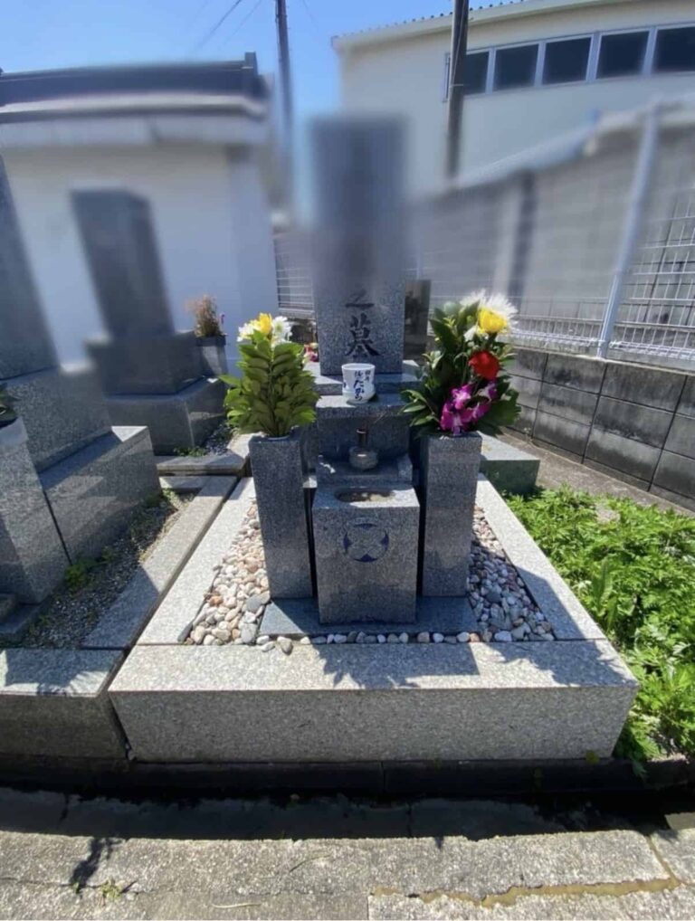 松原市の墓じまい施工事例｜上田墓地（2026年6月） 施工前