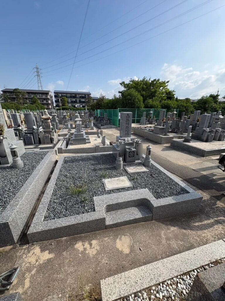 堺市北区の墓じまい施工事例｜阿坂墓地（2026年9月） 施工前