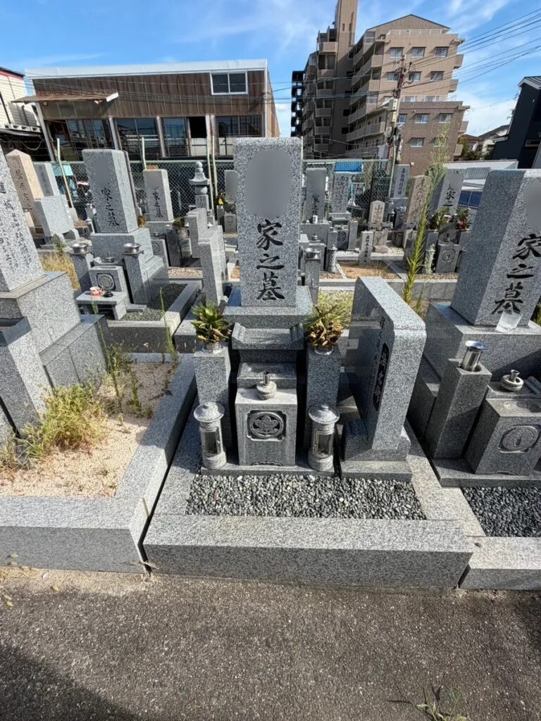 羽曳野市の墓じまい施工事例｜北宮大念仏墓地（2026年9月） 施工前