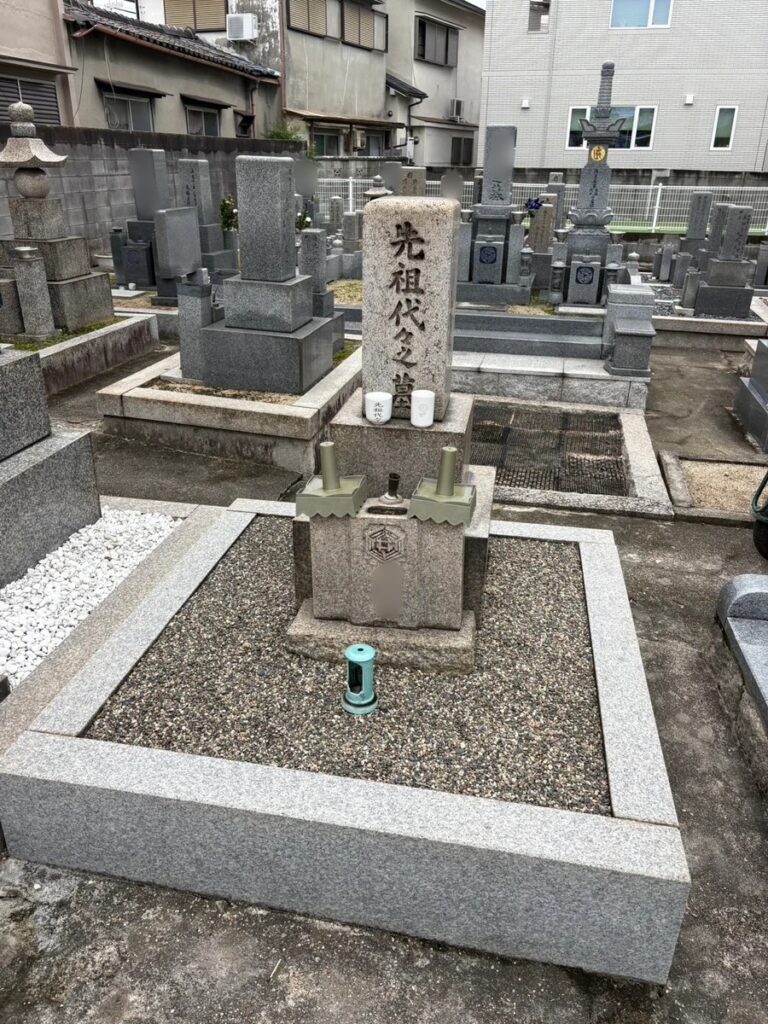羽曳野市の墓じまい施工事例｜寺院墓地（2026年9月） 施工前